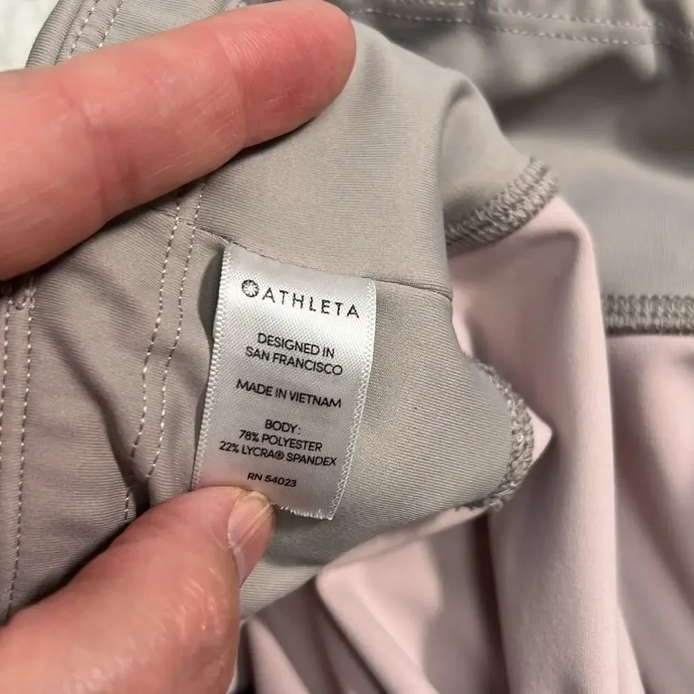 Athleta Contender Aero 7/8 tight high rise pebble gray leggings LP - Picture 10 of 13